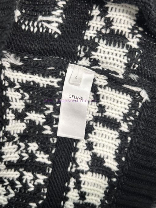 Style Number R047Celin Black And White Contrasting Pattern Panda Jacquard Knot Decoration Knitt igebw45w - Image 10
