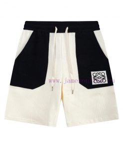 ️LOEWE Pocket Patchwork Letter Embroidery 🪡 PANTSHigh Quality Waffle Weave Fabric With Super Te 617mv44u