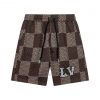 ️   Louis Vuitton/Louis Vuitton Old Pattern Jacquard Checkerboard Shorts2025SS New Knitted Shor 3gdmhf7d