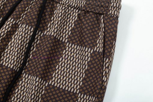 ️   Louis Vuitton/Louis Vuitton Old Pattern Jacquard Checkerboard Shorts2025SS New Knitted Shor 3gdmhf7d - Image 7