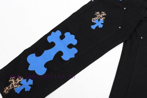 Original Order Number K065New Chrome Hearts | Croheart 24SS Workwear Logging Klein Blue Patchwo c7t3e73g - Image 5