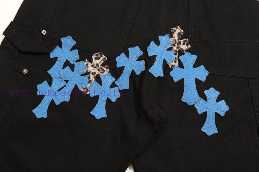 Original Order Number K065New Chrome Hearts | Croheart 24SS Workwear Logging Klein Blue Patchwo c7t3e73g - Image 8