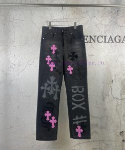Original Order Number K066New Chrome Hearts | Croheart 24SS Custom Spray Purple Leather Limited vn24s9uj