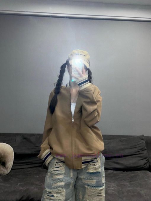 Up NewStyle Number G419GUCCI Autumn New Double Sided Baseball Jacket Top Couple Flight Jacket J 3afy05a0 - Image 4