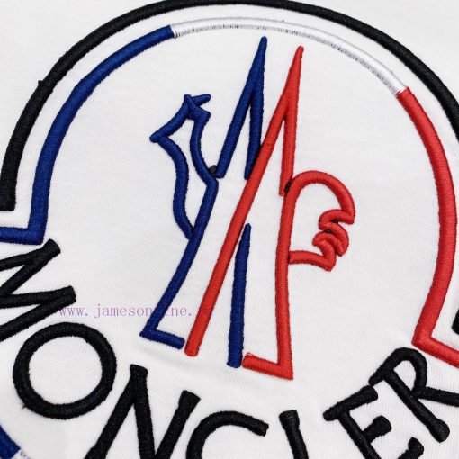 MONCLER 25ss Spring New Embroidered Large Logo Round Neck Short Sleeve T-shirtThe Price Of Mong 46hrz32n - Image 14