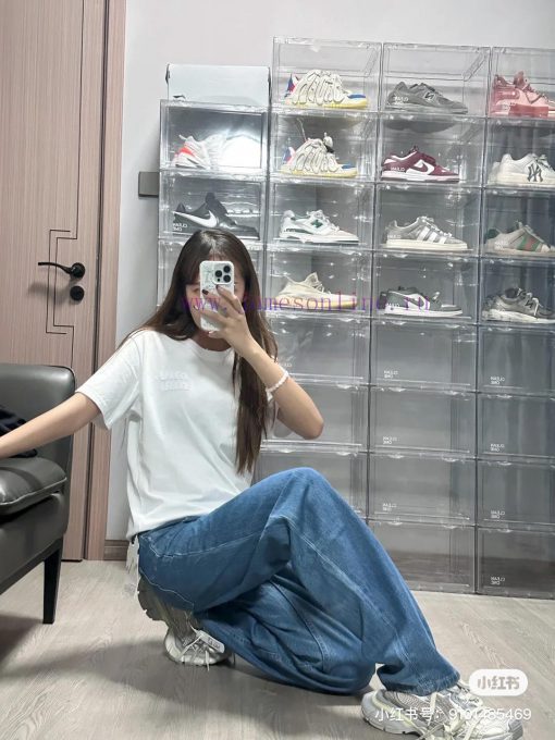 M192 Miumiu Synchronous Solid Color Patch Embroidered Round Neck Short Sleeved T-shirt In Stock epo7yn6h - Image 6