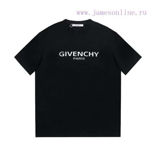 Givenchy/GivenchyLogo Letter Print Versatile Simple Short Sleeved T-shirt For Both Men And Wome 734v0yw9