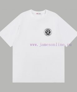 Top Differentiated CurrencyStyle Lululemon Brand Logo Short Sleeved ShirtColor Picture ColorSiz s49nmior