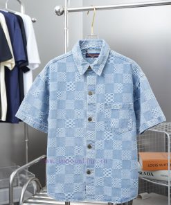 Louis Lv 25ss Early Spring New Jacquard Plaid Denim VestLight Luxury Fashion Is A Must-have Ite 98gnvxpx