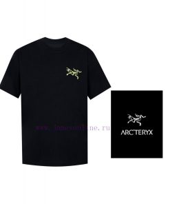[Ayc Teryx Archaeopteryx]2024 FW Short Sleeved T-shirt With Bird's Letter LOGO Night Light Prin dcpifwdg