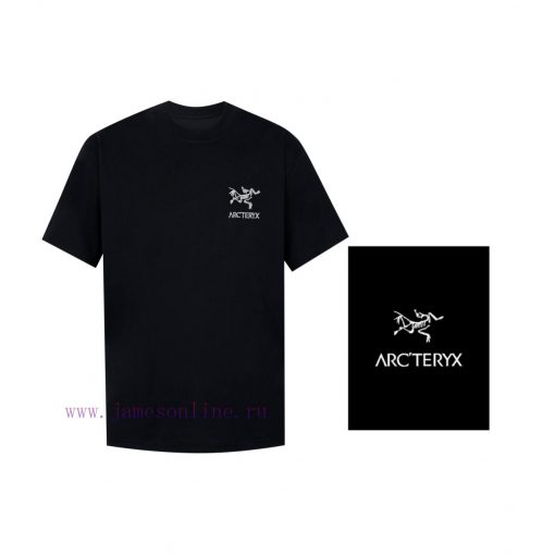 [Ayc Teryx Archaeopteryx]2024 FW Short Sleeved T-shirt With Bird Letter Logo Silver EmbroideryH euuywwx4 - Image 2