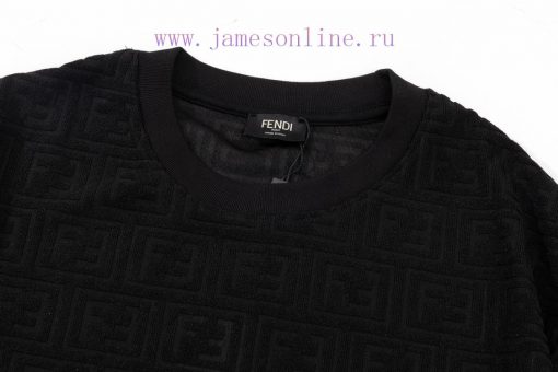 FENDI Logo Double FF Dark Pattern Towel Cloth Exquisite Upgrade Inspired By 80s RetroOriginal F 4sy2npfw - Image 4