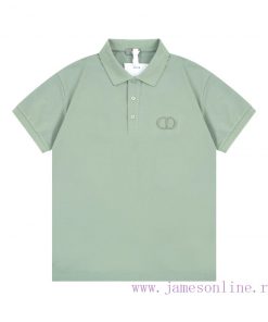 DIOR Dior CD Letter Embroidered Cross Color Patchwork Polo ShirtUpgraded Inspired By Retro 80sO rc3f8yy1