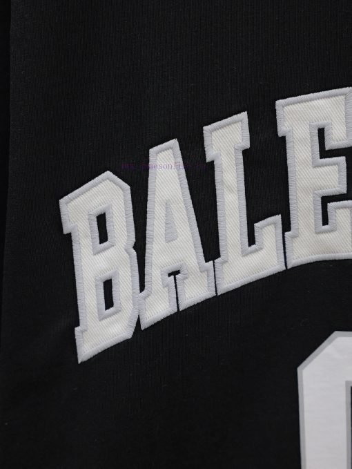 BALENC $AGA Paris 01 Blue Ball Embroidered Printed CottonRound Neck T-shirtUnisex Loose FitColo x4oc6xe4 - Image 7