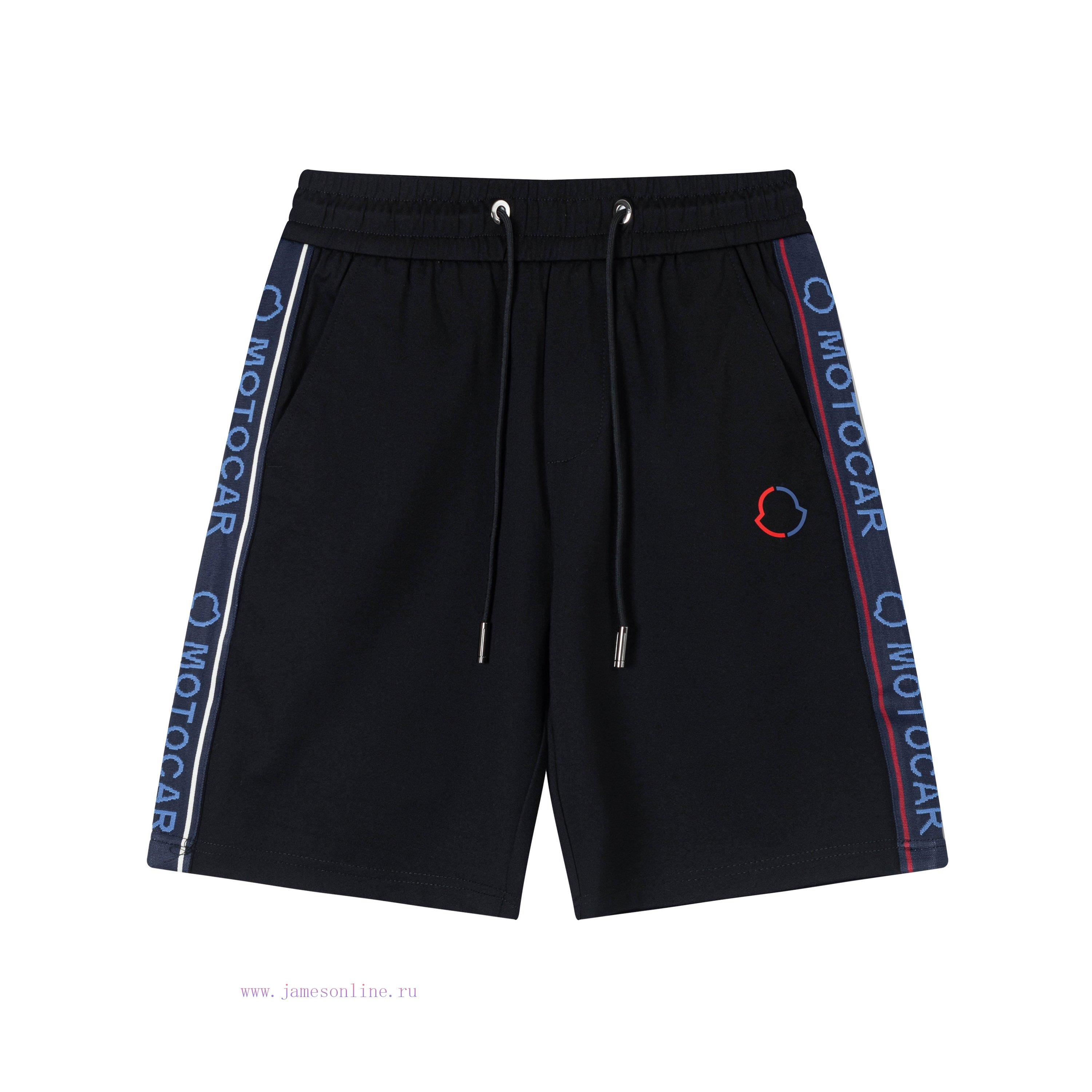 ️2025 GUCCI Spring/Summer New Casual Pants Classic Logo Embroidery Positioning Ribbon Splicing nu9cph28