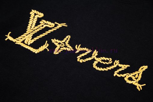 LOUIS VUITTON 2025 New Fashion Show Pattern: Hemp Rope Embroidered Short Sleeves At The Front A 78x70fbq - Image 6
