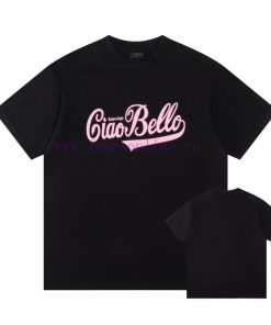 Balenciaga Parisian Letter Printed Short Sleeved T-shirtCustomized Weaving And Dyeing Of 2g Com vqan0kuo