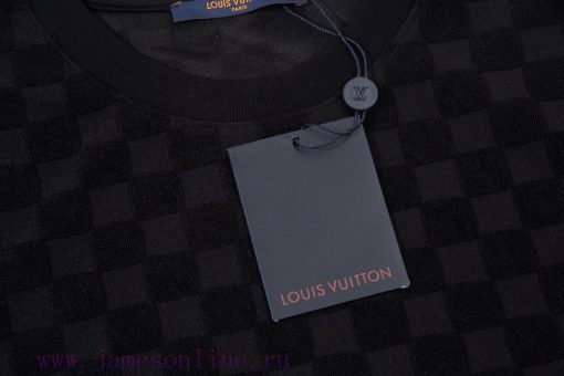Louis Vuitton/Louis Vuitton Jacquard Towel T-shirt SetKnitted Jacquard Short Sleeved Custom Fab 0bz0gnm7 - Image 4