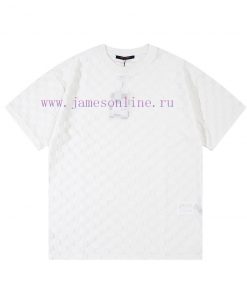 Louis Vuitton/Louis Vuitton Jacquard Towel T-shirt SetKnitted Jacquard Short Sleeved Custom Fab bmvfrm4j