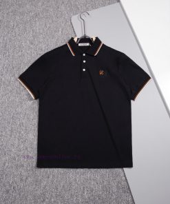 LOEWE Luo YiweiLetter LOGO Embroidered Collar Polo ShirtOriginal Fabric Official Same StyleCust ilp0e4c2