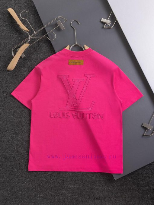Louis Vuitton Micro Width S-Xl25SS LV New Product Fashion Show Chest 3D Plain Embroidered Alpha yebrnjxp - Image 3