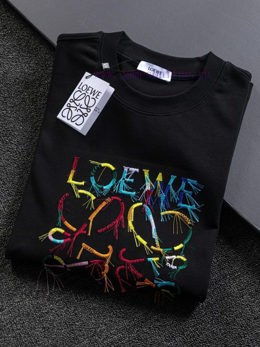 LOEWE Micro Wide Edition S-Xl25ss Latest And Top Of The Line Multi-color Graffiti Fringe Series cfdnez46 - Image 5