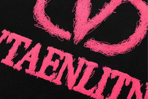 VALENTNO Pink Letter PrintLogo Classic Logo PrintingExquisite Upgrade Inspired By Retro 80sOrig 8ru48557 - Image 9