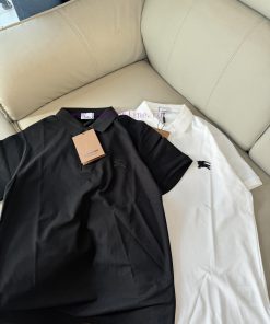 Burberry Logo Oak Warhorse Pearl Cotton Short Sleeved PoloThe Treasure Of The Top-notch Goods T 3qxuwowc