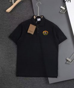 Burberry's New Summer T-shirt With A Lapel And Short Sleeved Polo Shirt Made Of Custom Fabric W dftj3l8d