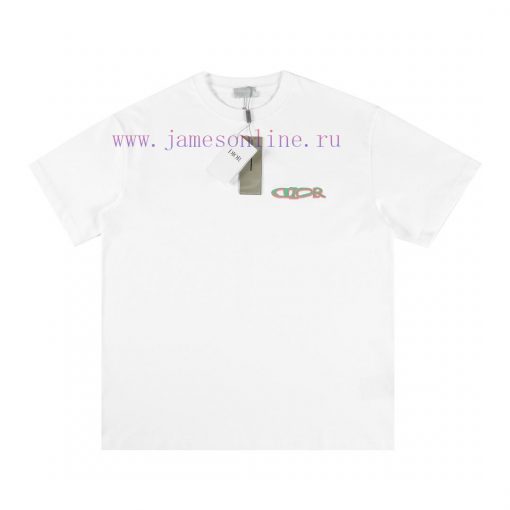 DIOR Logo Embroidered Short Sleeved ShirtThe Fabric Specification Is Made Of Genuine 300g 100% eofp8ri1