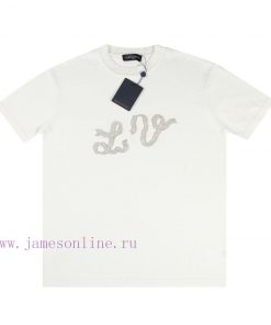 LV Louis 2025SS Early Spring New Cotton Short Sleeved Round Neck Knitted T-shirtThis Short Slee ez82r77y