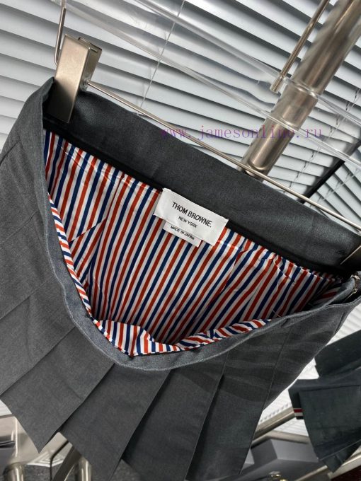 THOM BROWNE Four Bar Pleated Short SkirtIsn't This Exactly The Pleated Skirt You're MissingTB T k279zrf5 - Image 6
