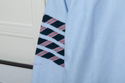 THOM BROWNE Four Bar Twill Long Sleeved ShirtMulti Colored Four Bar Blue White Red And Gray Wit hrfs0ps0 - Image 15