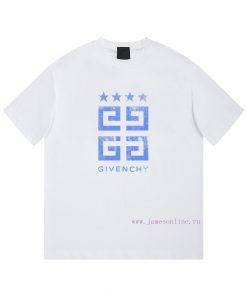 GIVENCHY GivenchyPrinted Letter Short Sleeved T-shirt ®*Customized 280g All Cotton Fabric Soft ipeqrmsc