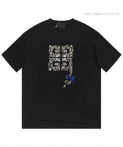 GIVENCHY GivenchyPrinted Letter Short Sleeved T-shirt ®*Customized 280g All Cotton Fabric Soft chtlhwh6
