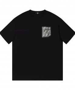 FENDI FendiF Pocket Short Sleeved Shirt-Using Double Yarn Pure Cotton 280g The Fabric Color Is kvcbvn2b