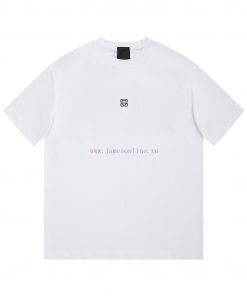 GIVENCHY Givenchy4G Laminated Logo Letter Short Sleeved T-shirt ®*Customized 280g All Cotton Fa tkdqn1xb