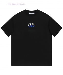 ️VALENTINO ValentinoNew 3D Thick Plate+plush Printed Short Sleeved T-shirt ®*Customized 280g Al gbxf9653
