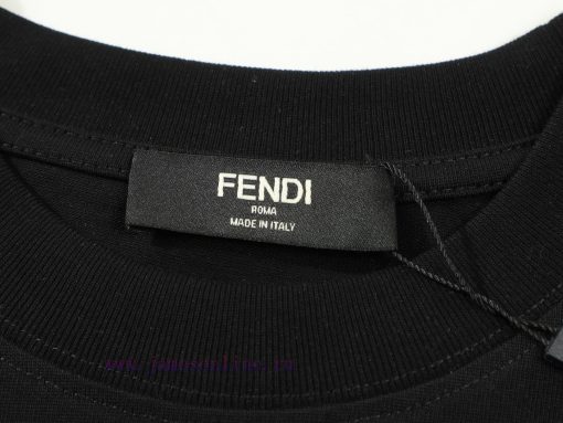 FENDI Fendi-Adopting Double Yarn Pure Cotton 280g Short Sleeves The Fabric Color Is Customized f0wuui1u - Image 8