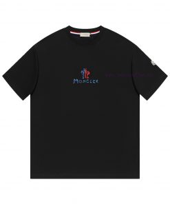 MOC25SS Spring/Summer New Flat Knitted Cotton Round Neck Short Tee Unisex Towel Embroidered Wit e6taxfmz