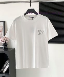 Style Number W5Louis Vuitton/Louis Vuitton LV Logo Rhinestone Letter Short Sleeved ShirtExquisi h5vae97l