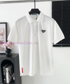 Style Number M169Prada Logo Polo Short Sleeved ShirtExquisite Logo IdentificationOriginal Fabri 78zz9ij2