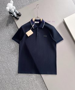 Miu MiuMiu 2 ꯭ 0 ꯭ 2 ꯭ 5 Spring/Summer Collection Newly Released ️primary ⌚ ️ Miu Miu Polo Shir tfimjfjq