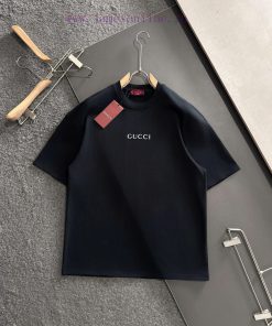 GUCCI/Gucci 25ss Summer New Round Neck Short Sleeved T-shirt Made Of 270g Heavy-duty High-end P 7gewhoc0