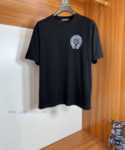 Ch/Kroxin 2025 Trendy Brand Couple's Style Classic Logo Printed Round Neck T-shirt Spring And S xvx6r1t8