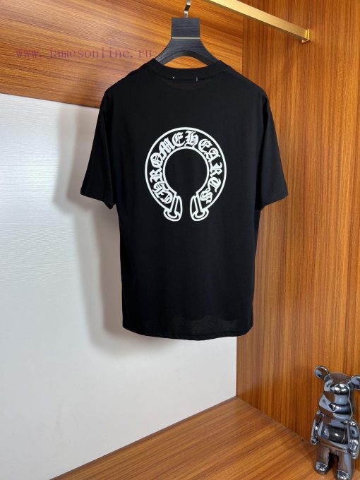 Ch/Kroxin 2025 Trendy Brand Couple's Style Classic Logo Printed Round Neck T-shirt Spring And S xvx6r1t8 - Image 3