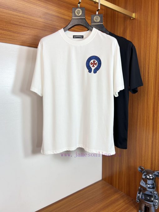 Ch/Kroxin 2025 Trendy Brand Couple's Style Classic Logo Printed Round Neck T-shirt Spring And S xvx6r1t8 - Image 10
