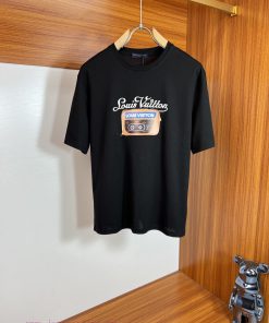 LV/Louis Vuitton 2025 Trendy Brand Couple's Style Classic Logo Printed Round Neck T-shirt Sprin ksm20uj0