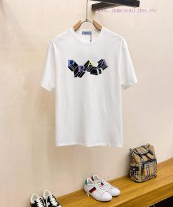 Prada/Prada 2025 Trendy Brand Couple's Style Classic Logo Printed Round Neck T-shirt Spring And k9ai6q2h