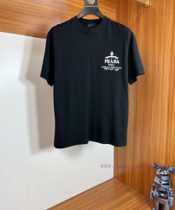 Prada/Prada 2025 Trendy Brand Couple's Style Classic Logo Printed Round Neck T-shirt Spring And yvh2bvui